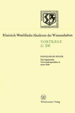 Das Linguistische Universalienproblem in Neuer Sicht af Hansjakob Seiler