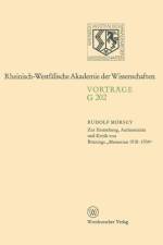 Zur Entstehung, Authentizitat Und Kritik Von Brunings 
