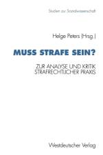 Muss Strafe Sein?
