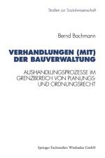 Verhandlungen (Mit) Der Bauverwaltung