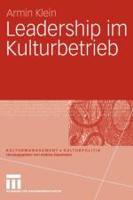 Leadership Im Kulturbetrieb af Armin Klein