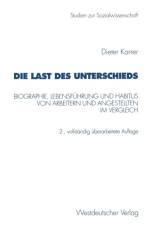 Die Last Des Unterschieds af Dieter Karrer