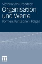 Organisation Und Werte af Victoria von Groddeck