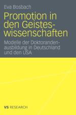 Promotion in Den Geisteswissenschaften af Eva Bosbach