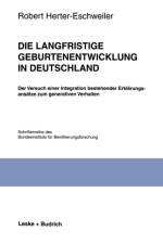 Die Langfristige Geburtenentwicklung in Deutschland af Robert Herter-Eschweiler