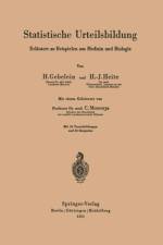 Statistische Urteilsbildung af Hans Gebelein