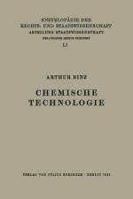 Chemische Technologie af Arthur Binz