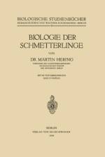 Biologie Der Schmetterlinge af Martin Hering