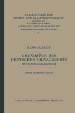 Grundzuge Des Deutschen Privatrechts af Hans Planitz