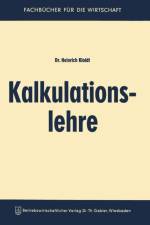 Kalkulationslehre af Heinrich Kloidt