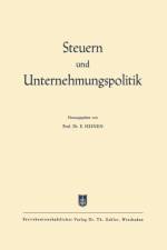 Steuern Und Unternehmungspolitik