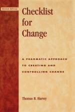 Checklist for Change af Thomas R. Harvey