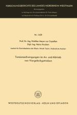 Torsionsschwingungen Im An- Und Abtrieb Von Viergelenkgetrieben af Walther Meyer zur Capellen