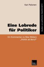 Eine Lobrede Fur Politiker af Kari (University of Jyvaskyla) Palonen