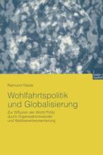 Wohlfahrtspolitik Und Globalisierung af Raimund Hasse
