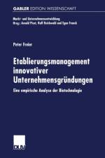 Etablierungsmanagement Innovativer Unternehmensgrundungen