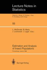 Estimation and Analysis of Insect Populations