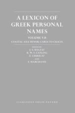 A Lexicon of Greek Personal Names