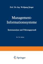 Management-Informationssysteme af Wolfgang Dreger