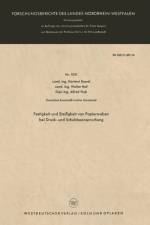 Festigkeit Und Steifigkeit Von Papierwaben Bei Druck- Und Schubbeanspruchung af Hartmut (Universitat Gesamthochschule Kassel Germany) Bossel
