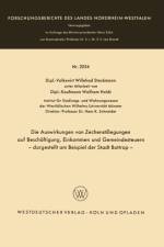 Auswirkungen Von Zechenstillegungen Auf Beschaftigung, Einkommen Und Gemeindesteuern -- Dargestellt Am Beispiel Der Stadt Bottrop -- af Willehad Stockmann