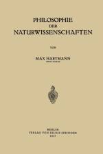 Philosophie Der Naturwissenschaften af Max Hartmann