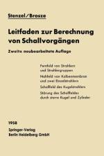 Leitfaden Zur Berechnung Von Schallvorgangen af Heinrich Stenzel