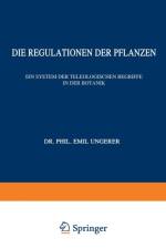 Die Regulationen Der Pflanzen af E Ungerer
