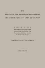 Befugnisse Der Wegeaufsichtsbehoerden Gegenuber Der Deutschen Reichsbahn af Ulrich Preiss