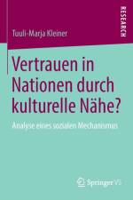Vertrauen in Nationen Durch Kulturelle Nahe? af Tuuli-Marja Kleiner