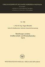 Beziehungen Zwischen Strassenverkehr Und Wirtschaftsstruktur af Jurgen Albrecht