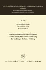 Einfluss Von Einblastiefe Und Luftdurchsatz Auf Sauerstoffzufuhr Und Sauerstoffertrag Bei Feinblasiger Breitband-Beluftung af Gunther Rincke
