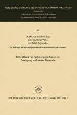 Entwicklung Von Fertigungsmethoden Zur Erzeugung Hochfester Sinterteile af Gerhard Zapf