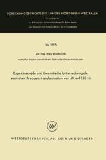 Experimentelle Und Theoretische Untersuchung Der Statischen Frequenztransformation Von 50 Auf 150 Hz af Max Bruderlink