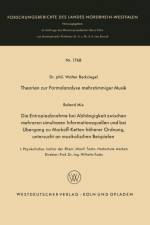 Theorien Zur Formalanalyse Mehrstimmiger Musik af Walter Reckziegel