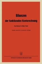 Bilanzen Der Funktionalen Kontorechnung af Walter Thoms