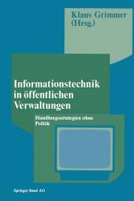 Informationstechnik in OEffentlichen Verwaltungen af Grimmer