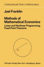 Methods of Mathematical Economics af Joel Franklin