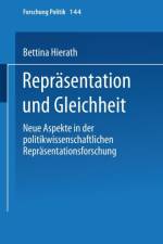 Reprasentation Und Gleichheit af Bettina Hierath