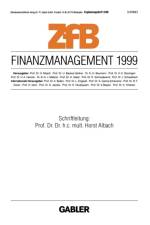 Finanzmanagement 1999