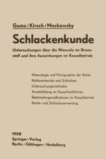 Schlackenkunde af Wilhelm Gumz