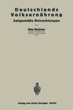 Deutschlands Volksernahrung af Max Rubner