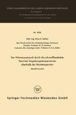 Warmeaustausch Durch Die Schweissbedeckte Haut Bei Umgebungstemperaturen Oberhalb Der Hauttemperatur af Hans Rolf Seifert