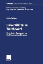Universitaten Im Wettbewerb af Eckhard Wagner