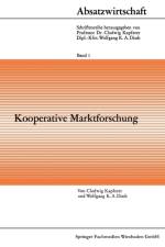 Kooperative Marktforschung af Clodwig Kapferer