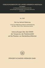 Untersuchungen UEber Den Einfluss Der Temperatur Der Flotationsmittel Auf Die Flotation Von Steinkohlenschlammen af Gerhard Diesterweg