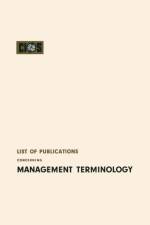 List of Publications Concerning Management Terminology af Cios Cios
