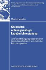 Grundsatze Ordnungsmassiger Lageberichterstattung af Matthias Maucher