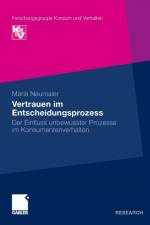 Vertrauen Im Entscheidungsprozess af Maria Neumaier