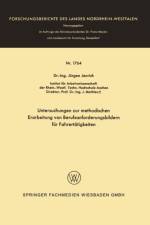 Untersuchungen Zur Methodischen Erarbeitung Von Berufsanforderungsbildern Fur Fahrertatigkeiten af Jurgen Jenrich